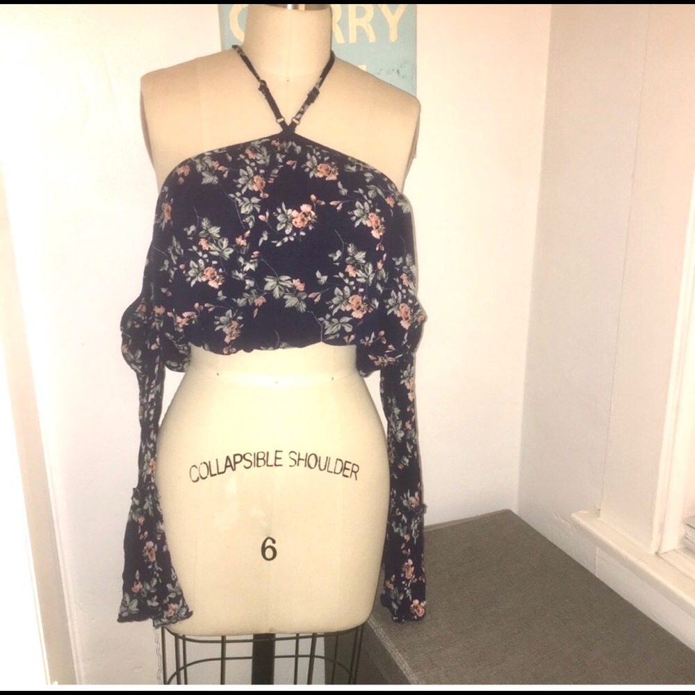 Floral crop top